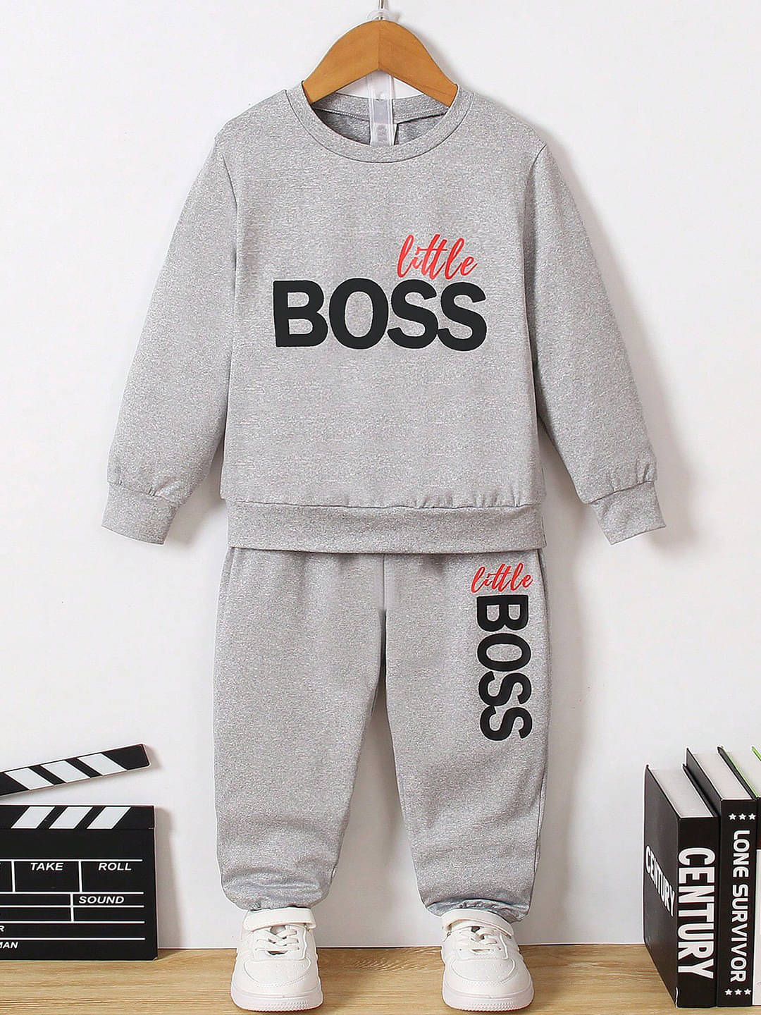     			TOGEPI Pack of 1 Unisex Cotton Blend Sweatshirt & Trackpant Set ( Grey )