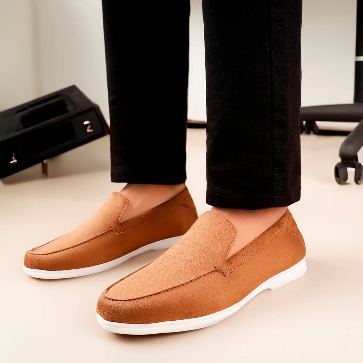     			YUVRATO BAXI Casual Loafer Shoes Khaki Men's Slip-on Shoes