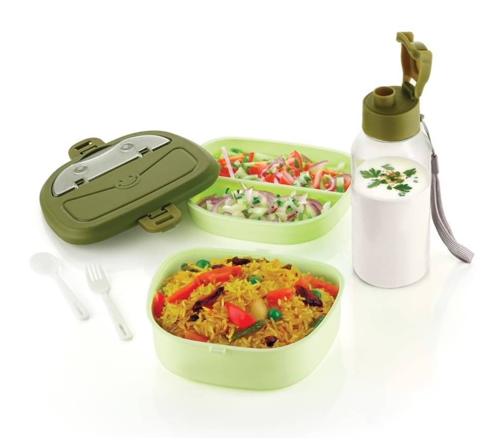     			analog kichenware Kids/College/Office Plastic School Lunch Boxes 1 - Container ( Pack of 2 )