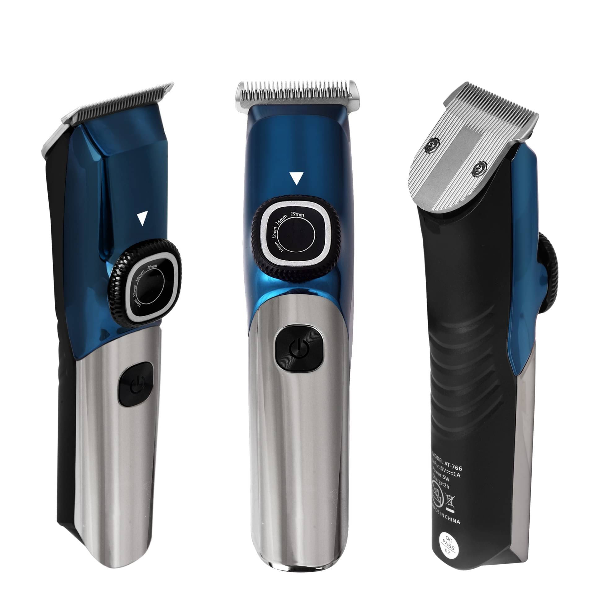     			wagari Model No AT-766 Blue Cordless Beard Trimmer With 240 minutes Runtime