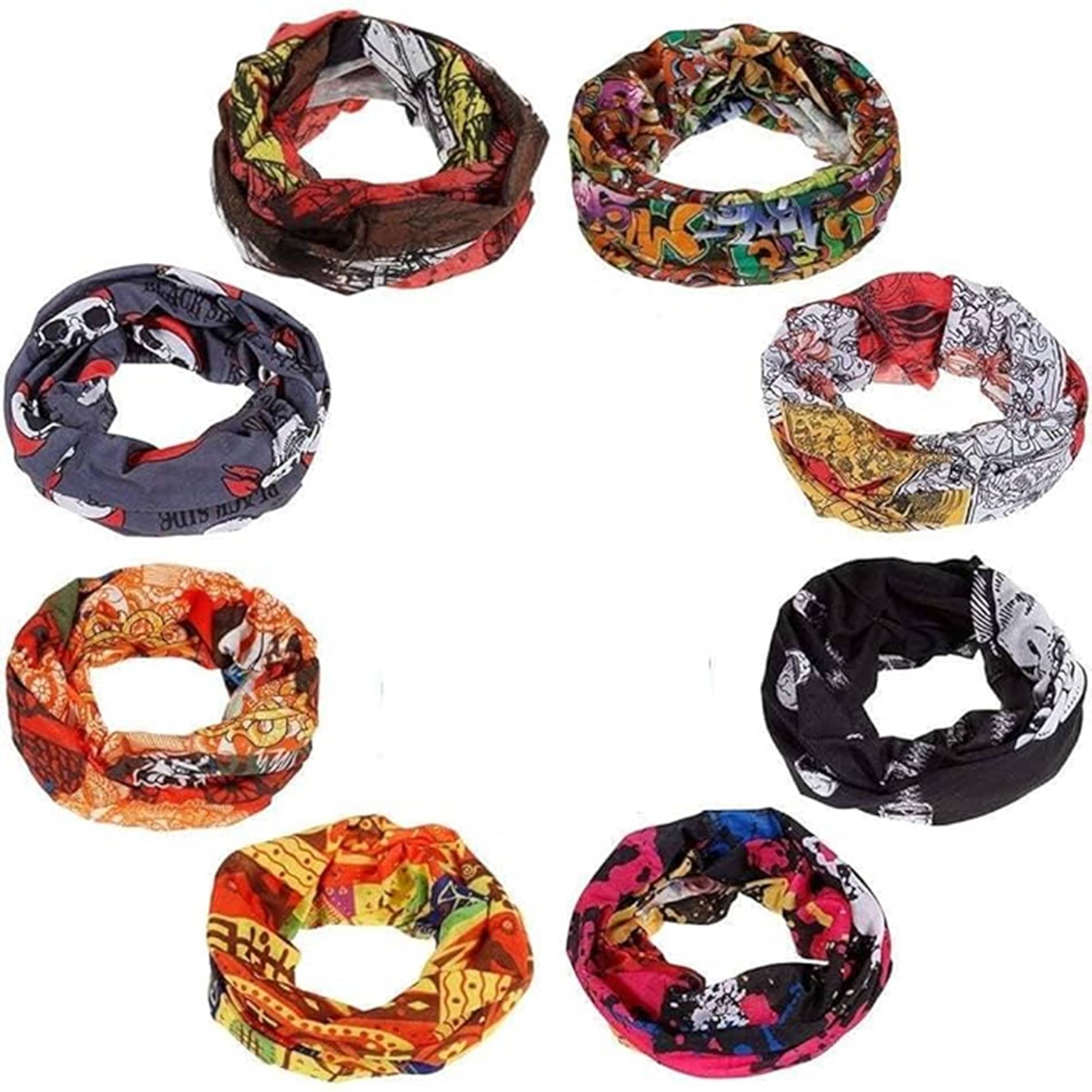     			ATIPRIYA Pack of 7 Nylon Men's Headwrap ( Multicolor )