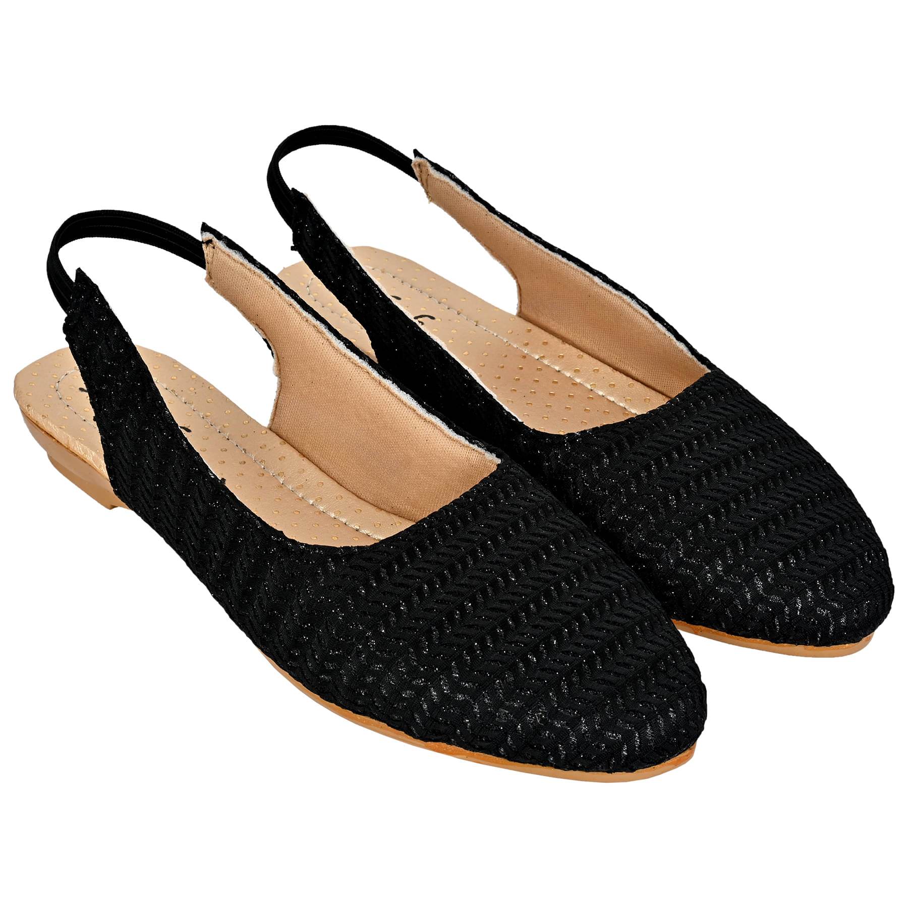     			Altek Black Women's Flats