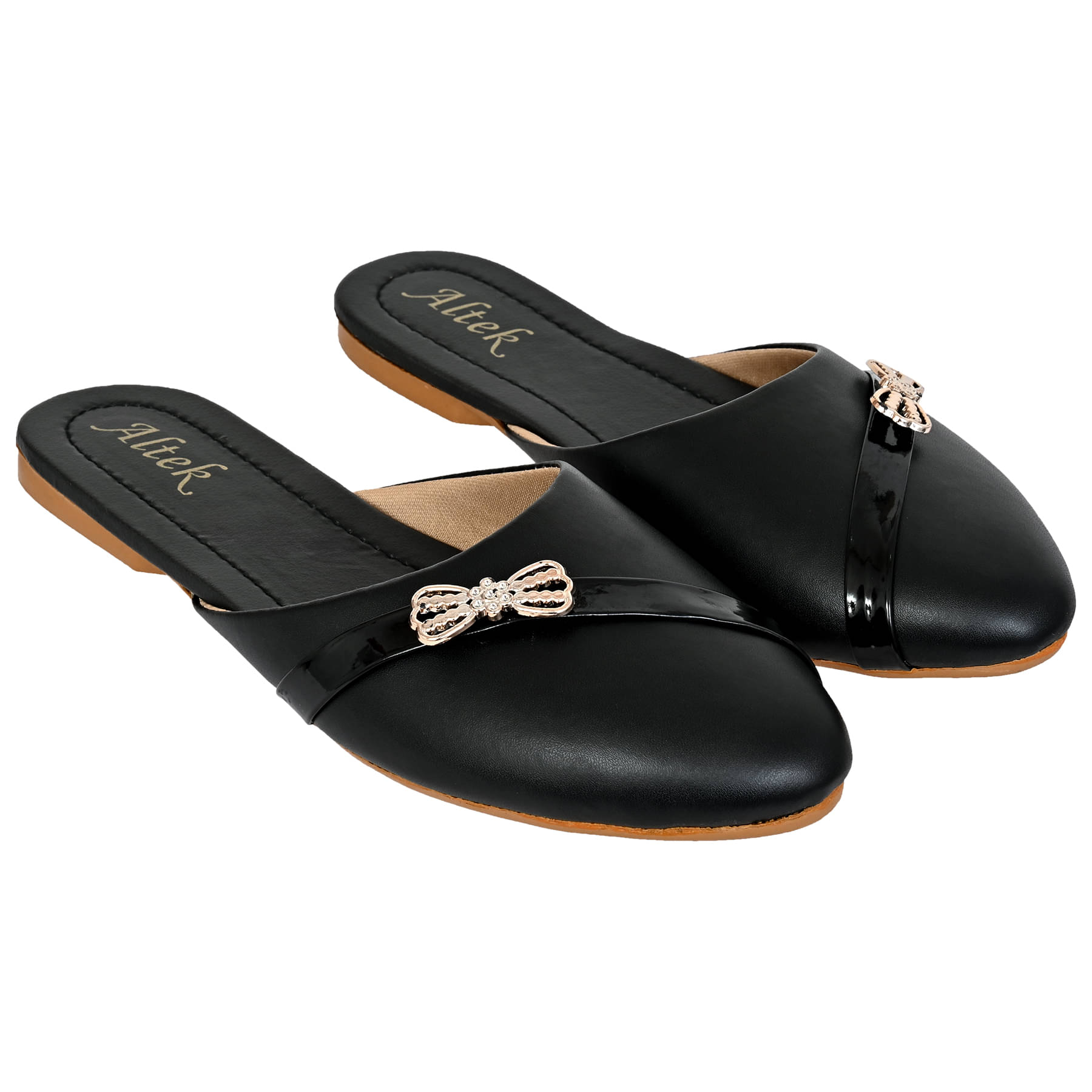     			Altek Black Women's Mules Heels
