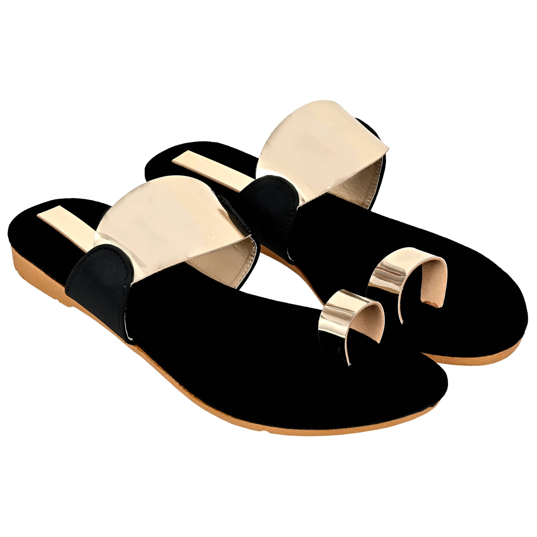     			Altek Gold Women's Flats