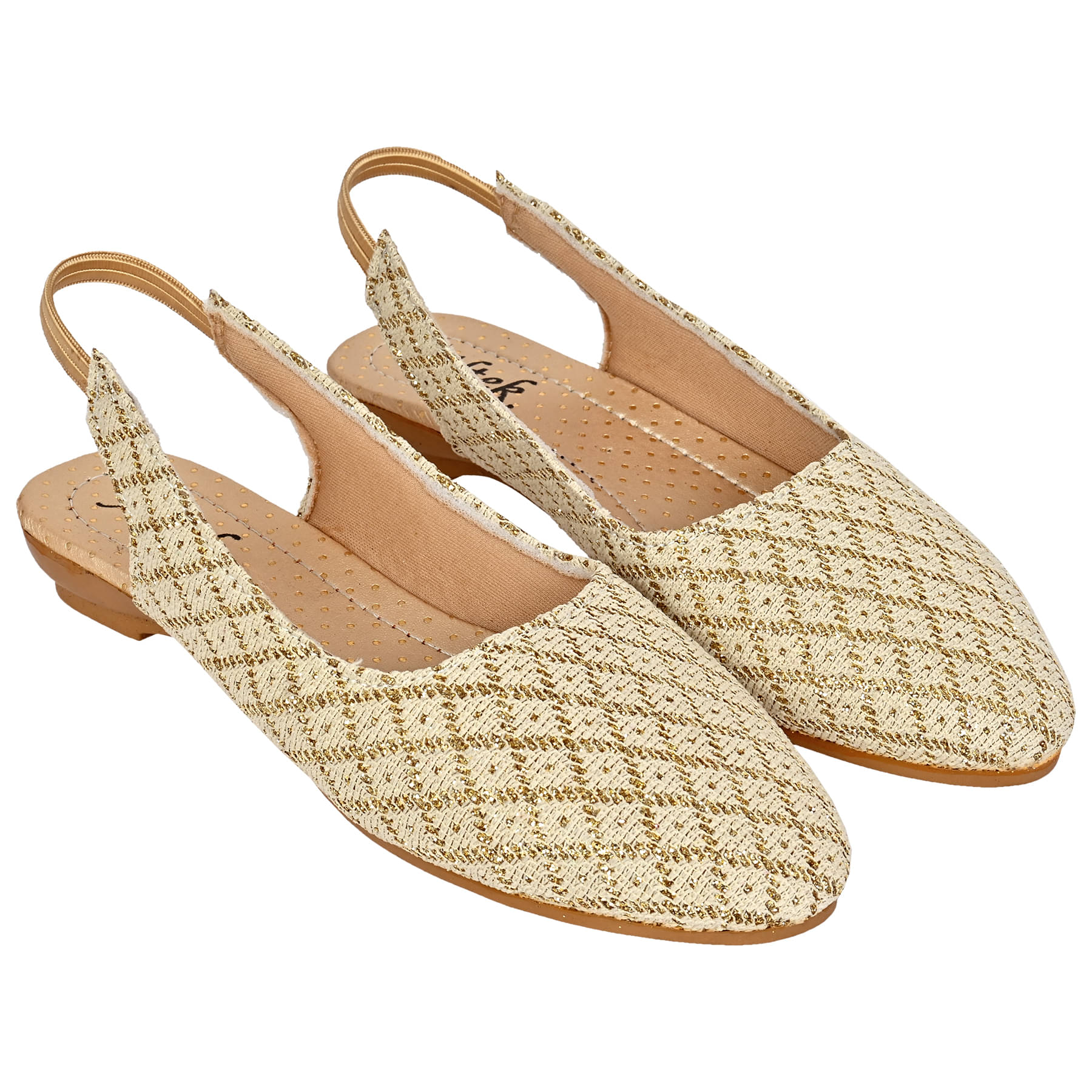     			Altek Gold Women's Flats