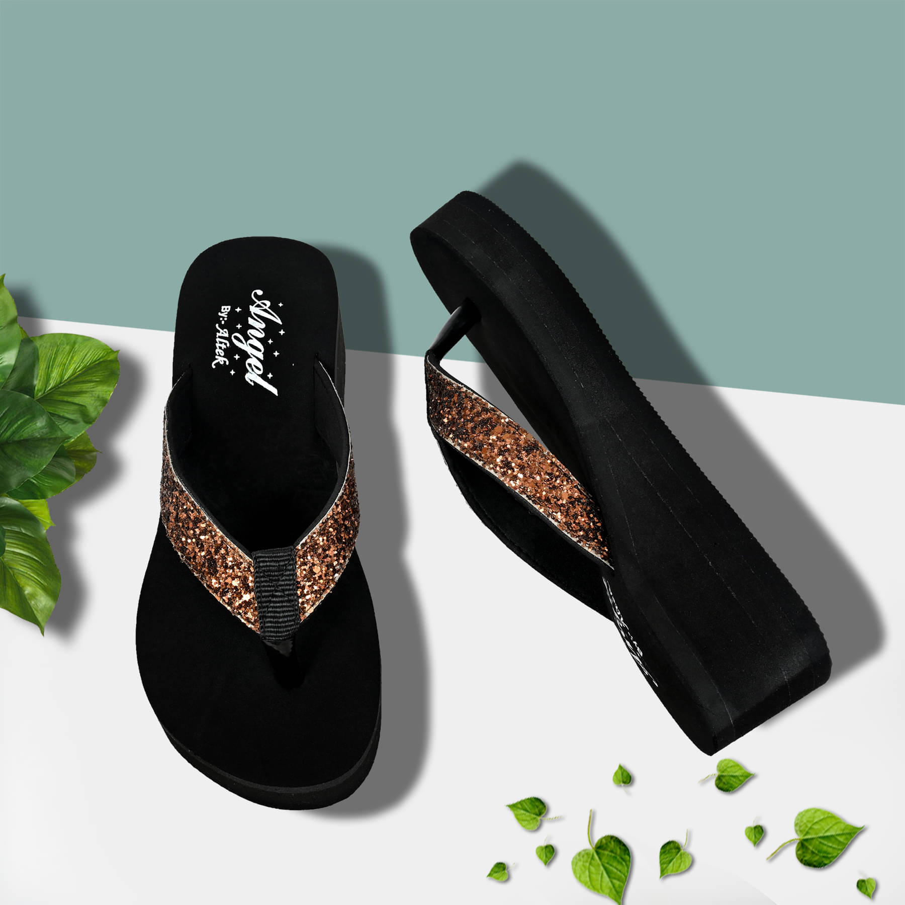     			Altek Gold Women's Flip Flop