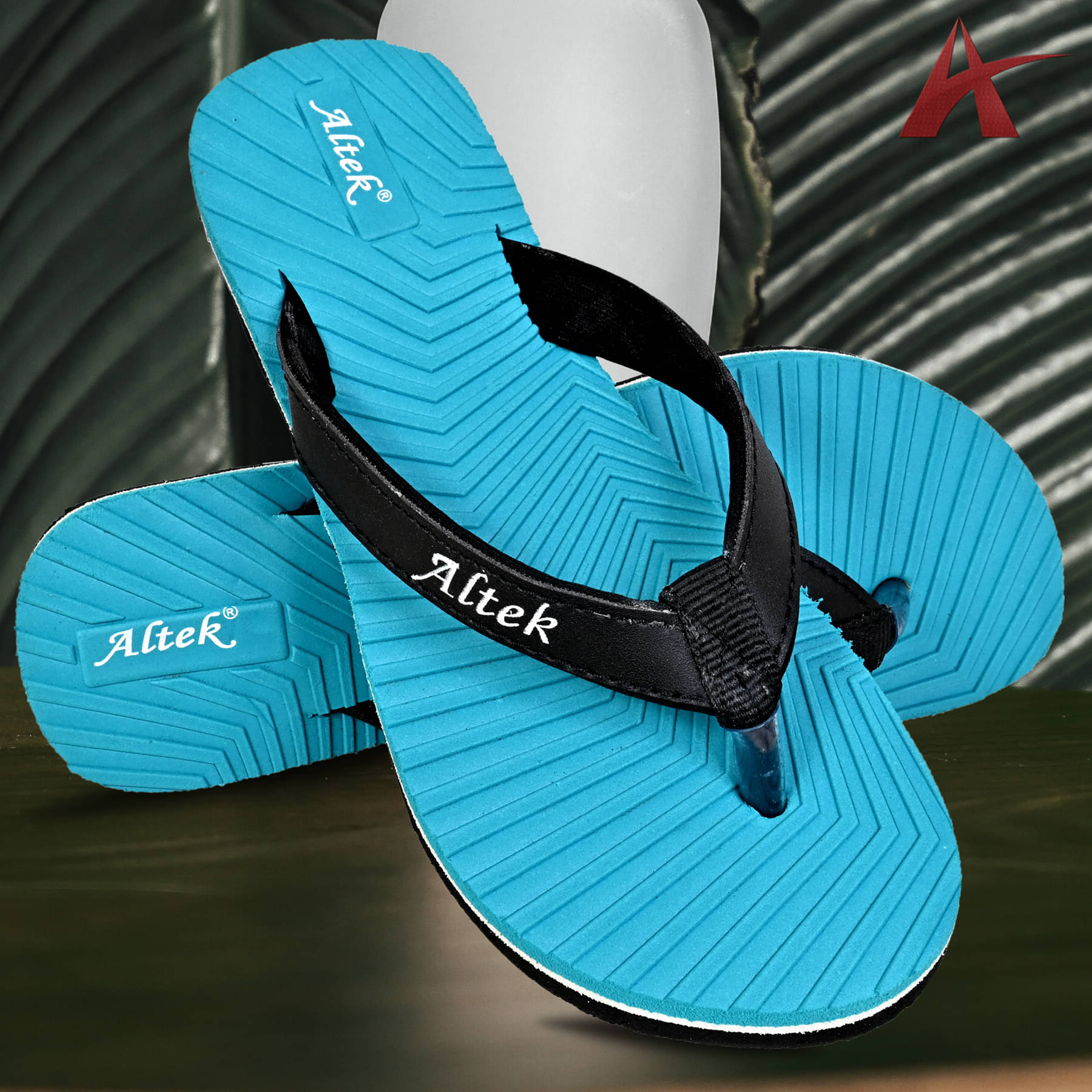     			Altek Green Women's Flip Flop