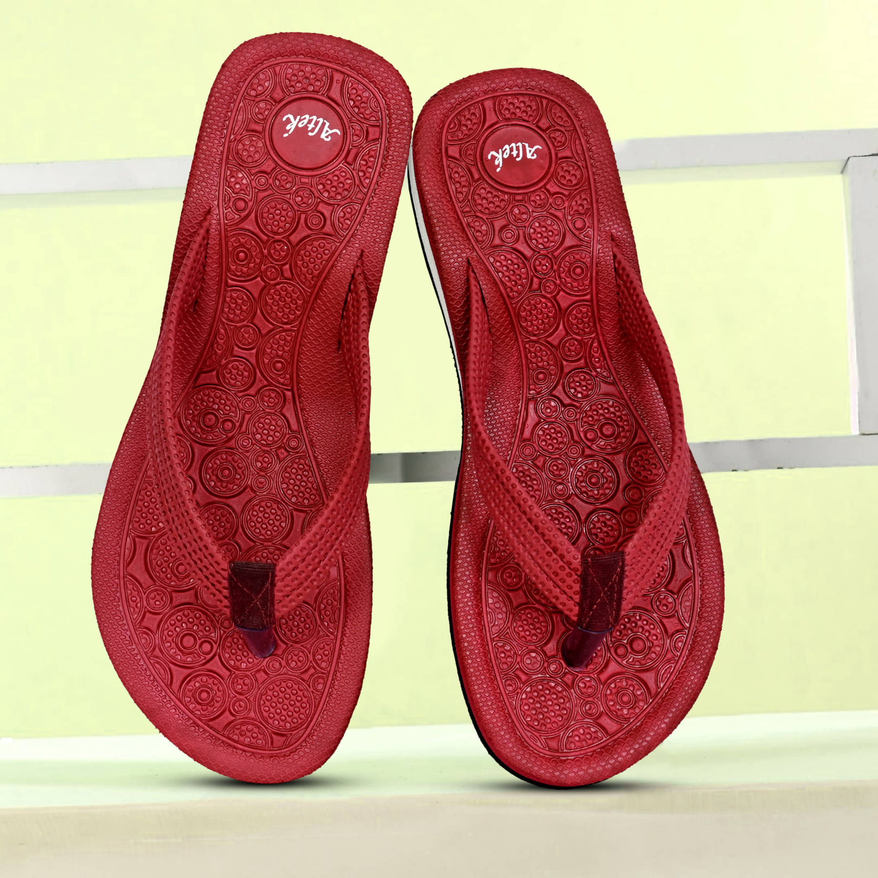     			Altek Maroon Women's Flip Flop