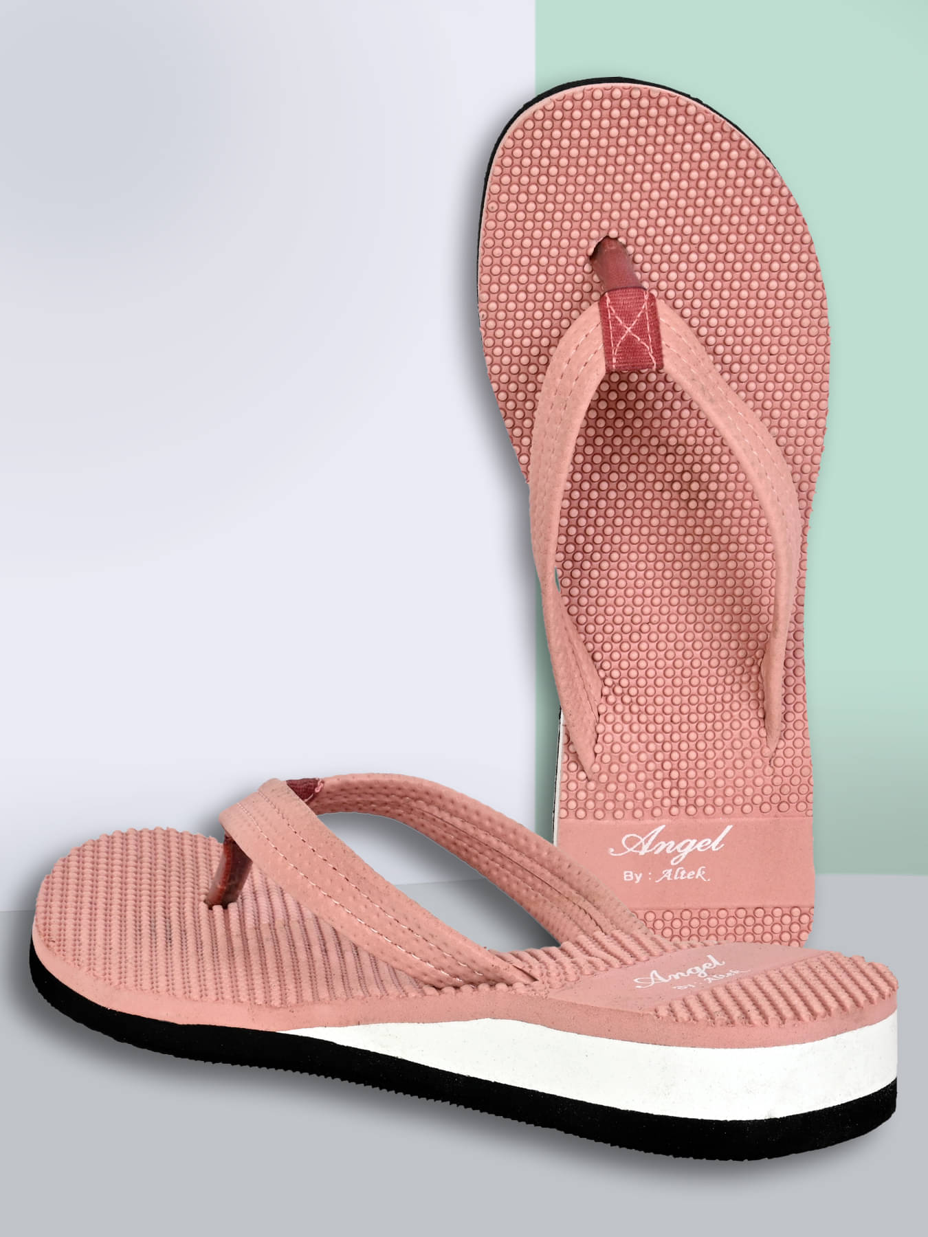     			Altek Pink Women's Flip Flop