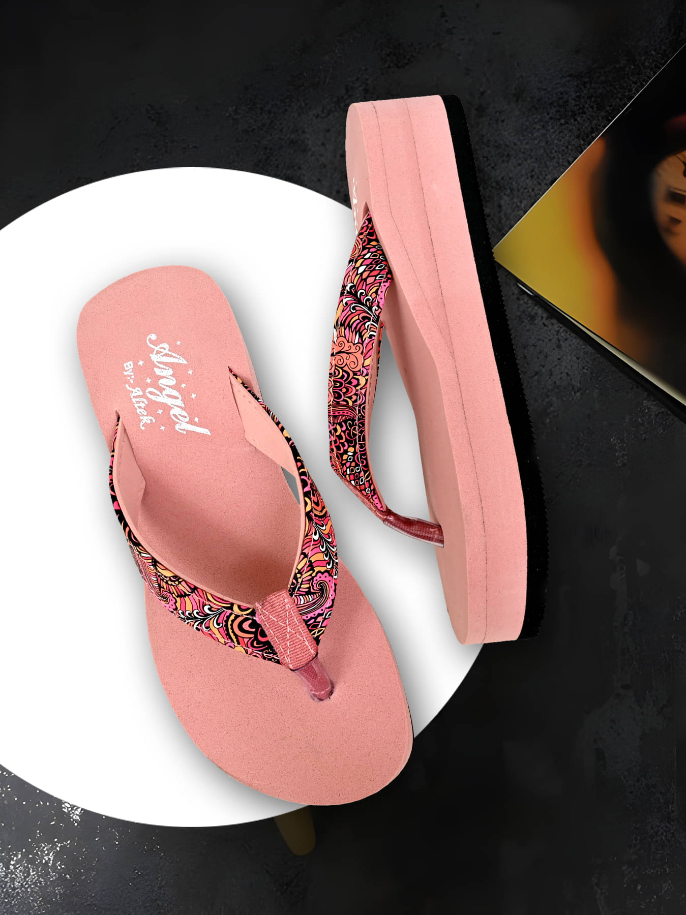     			Altek Pink Women's Flip Flop