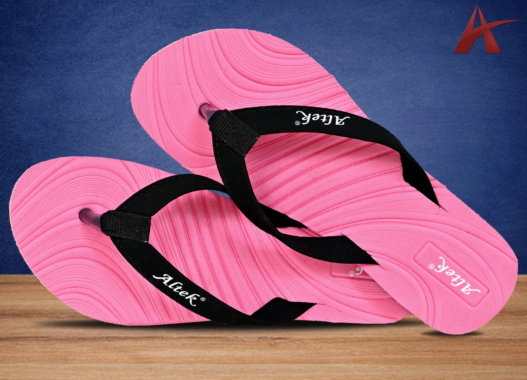     			Altek Pink Women's Flip Flop