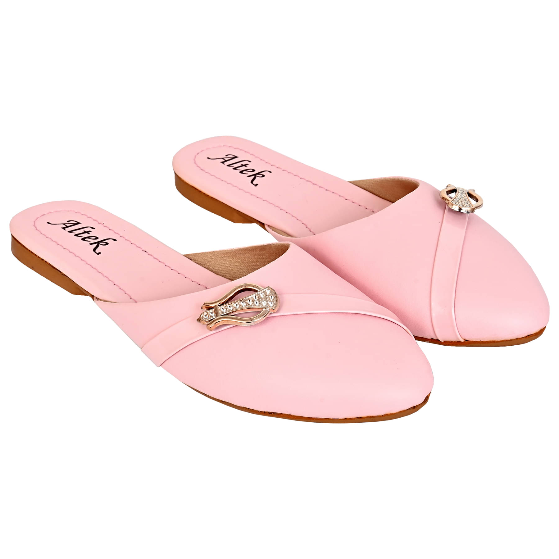     			Altek Pink Women's Mules Heels