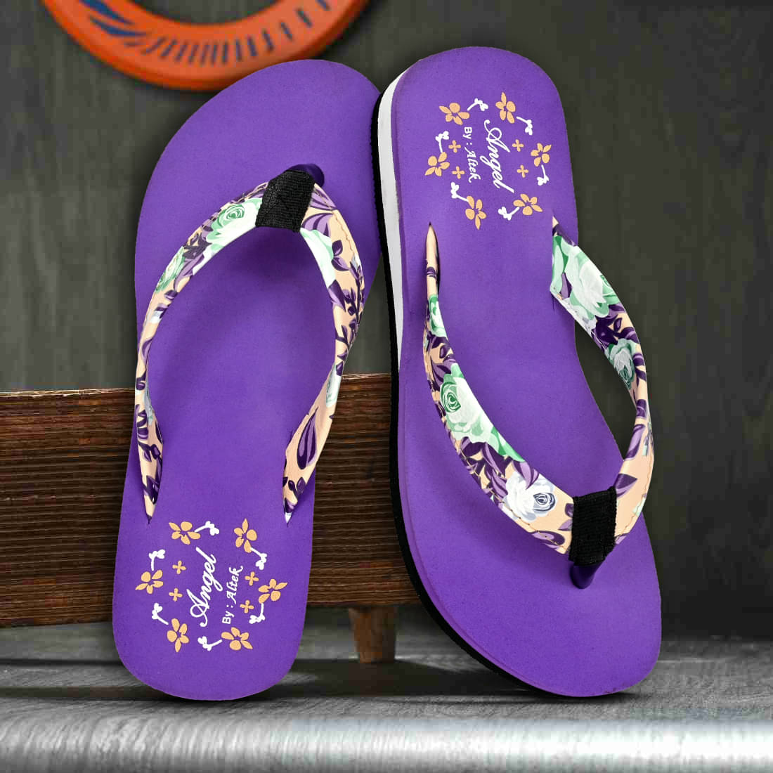     			Altek Purple Women's Flip Flop
