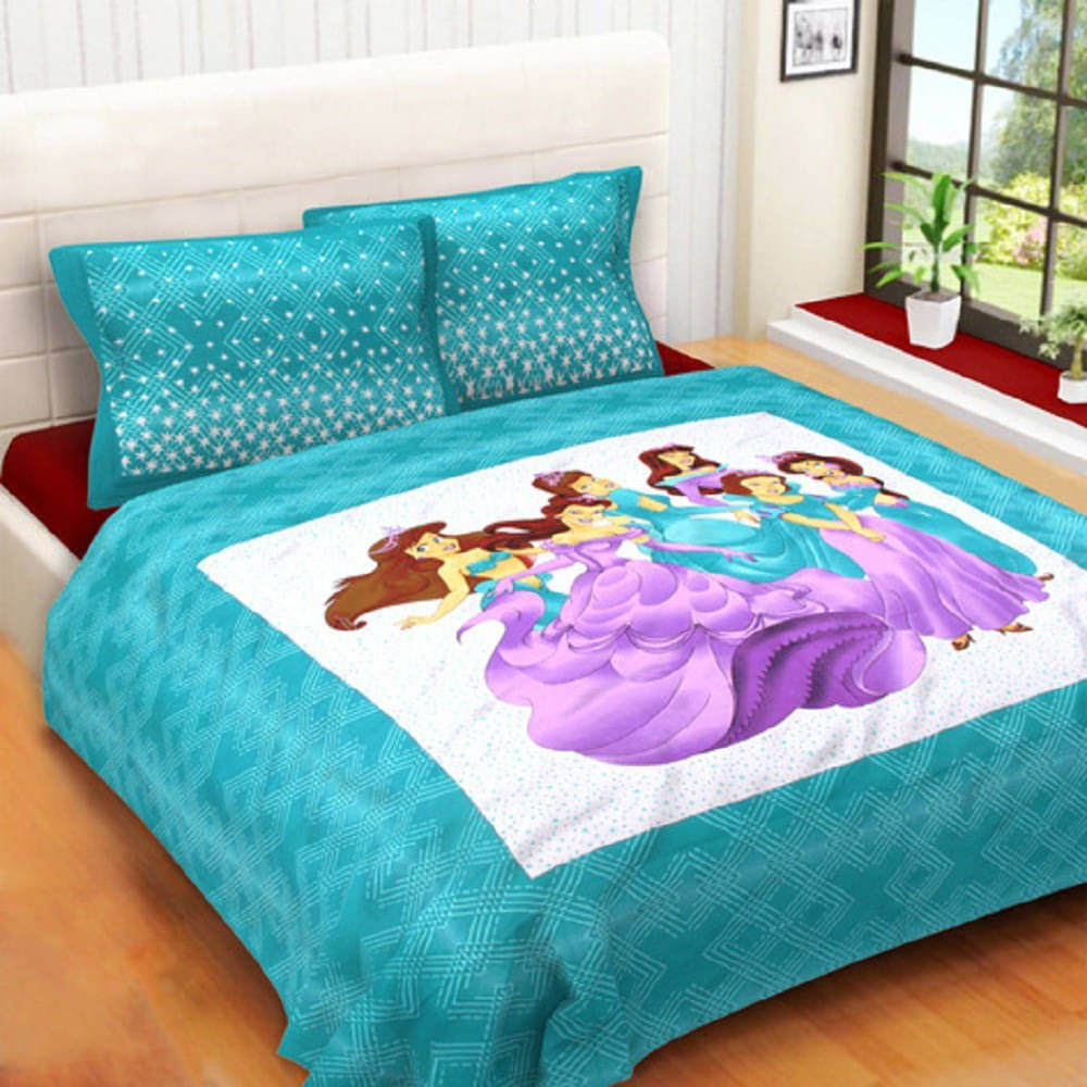 Batham Handloom Cotton 1 Double Bedsheet with 2 Pillow Covers ( Green ) Batham Handloom Cotton 1 Double Bedsheet with 2 Pillow Covers ( Green )