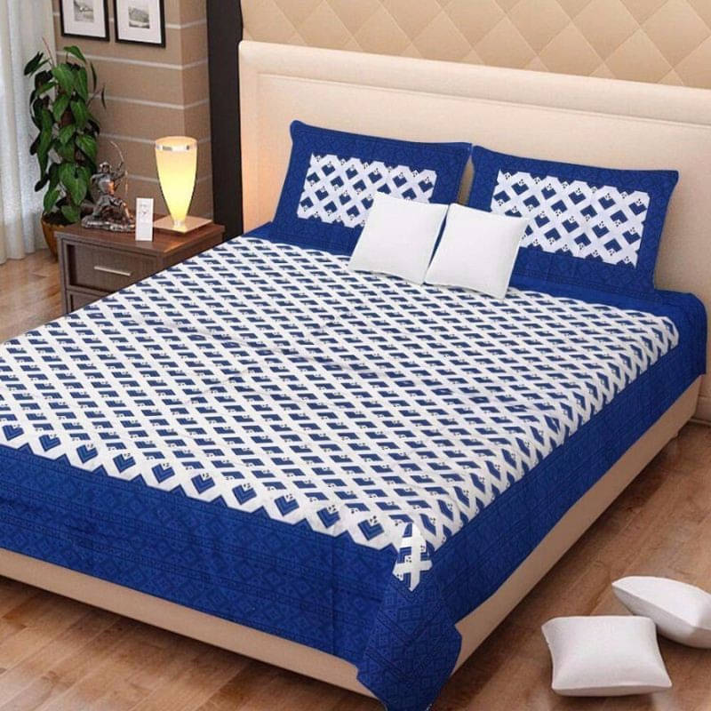 Batham Handloom Cotton 1 Double Bedsheet with 2 Pillow Covers ( Red ) Batham Handloom Cotton 1 Double Bedsheet with 2 Pillow Covers ( Red )