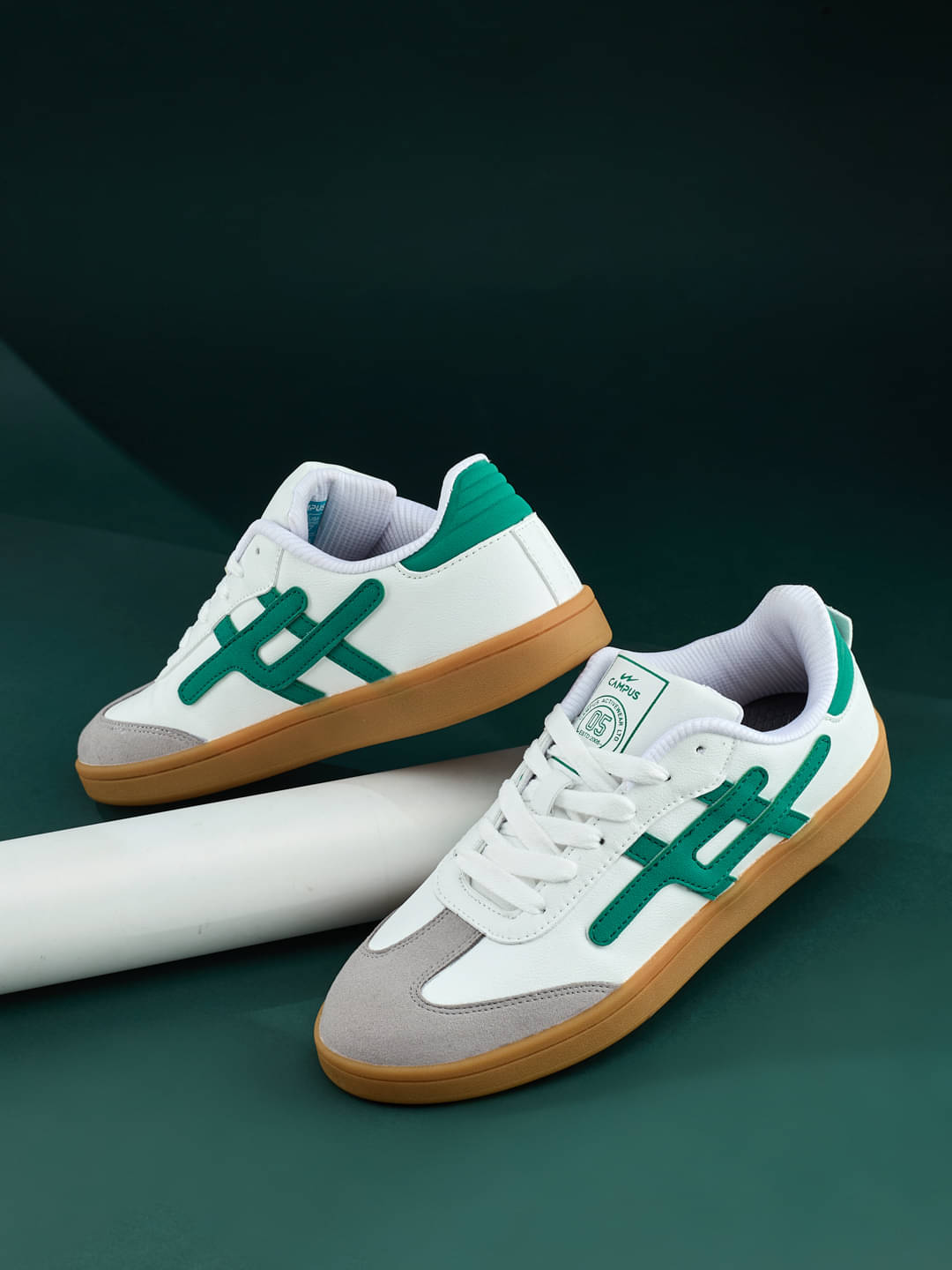     			Campus White Women's Sneakers