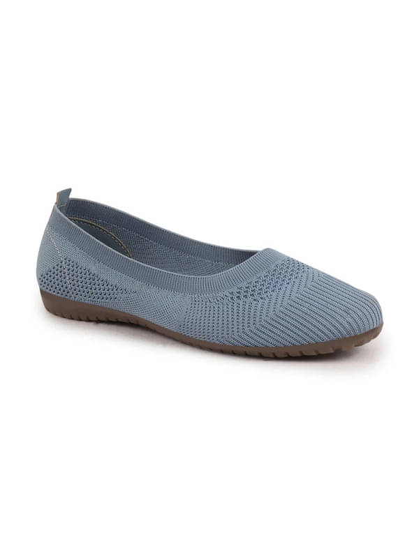     			Fausto Light Blue Women's Casual Ballerinas