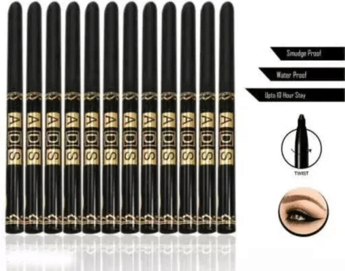     			Generic Black Shimmer Kajal 90 g Stick ( Pack of 10 )