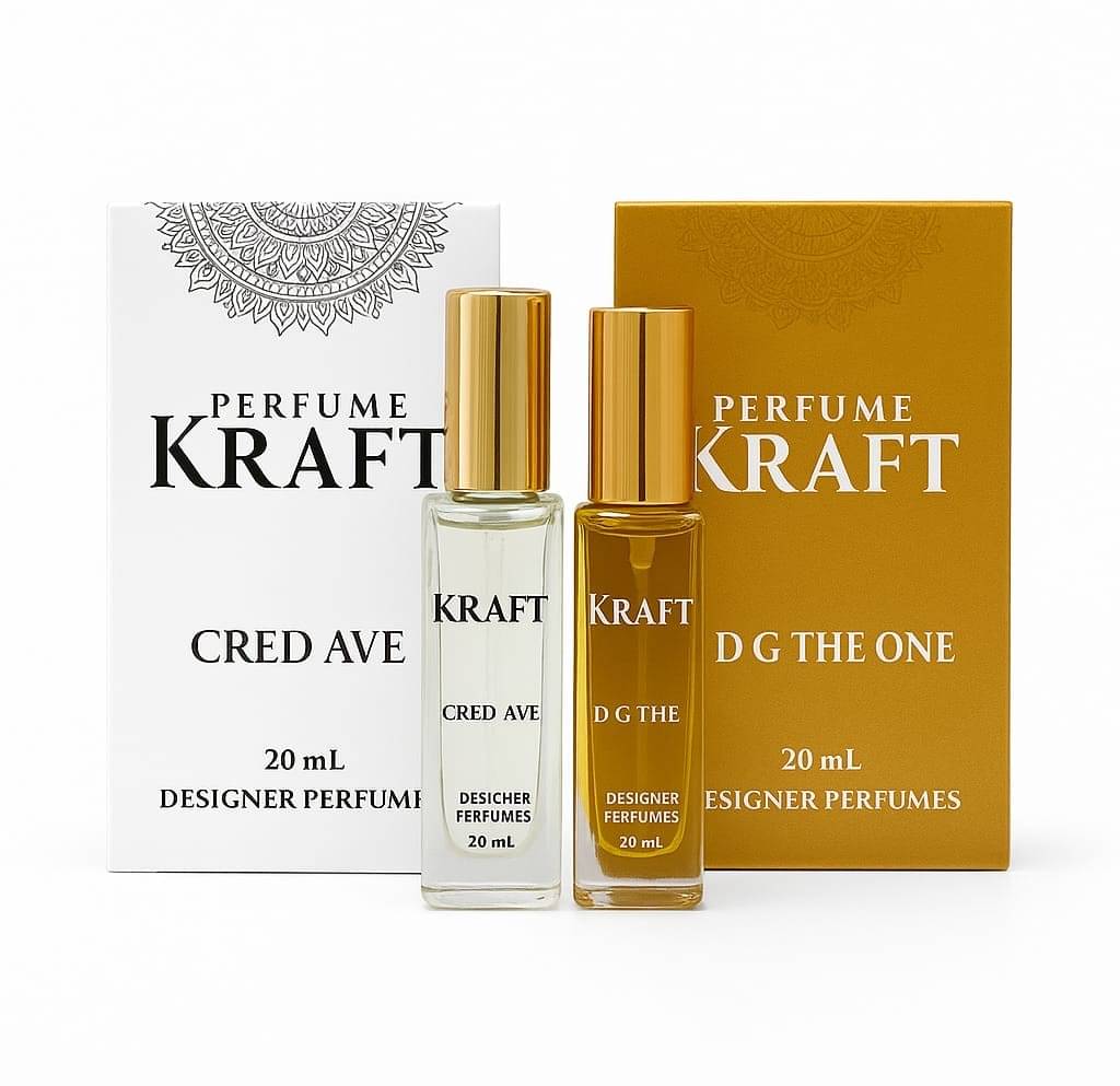     			Perfume Kraft Cred Ave and D G The One Inspired Version Perfumes of 20 ml each