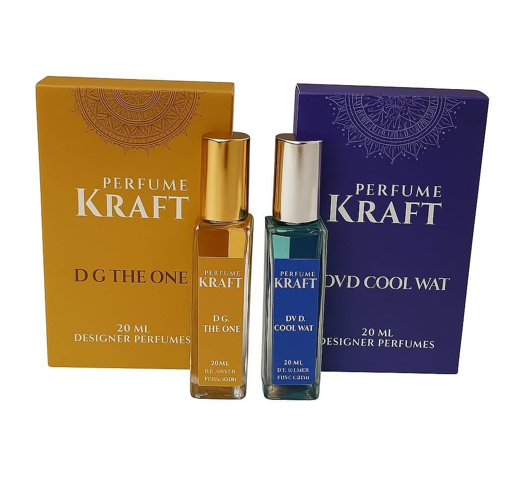     			Perfume Kraft D G The One and DVD Cool Water Inspired Version Perfumes of 20 ml each