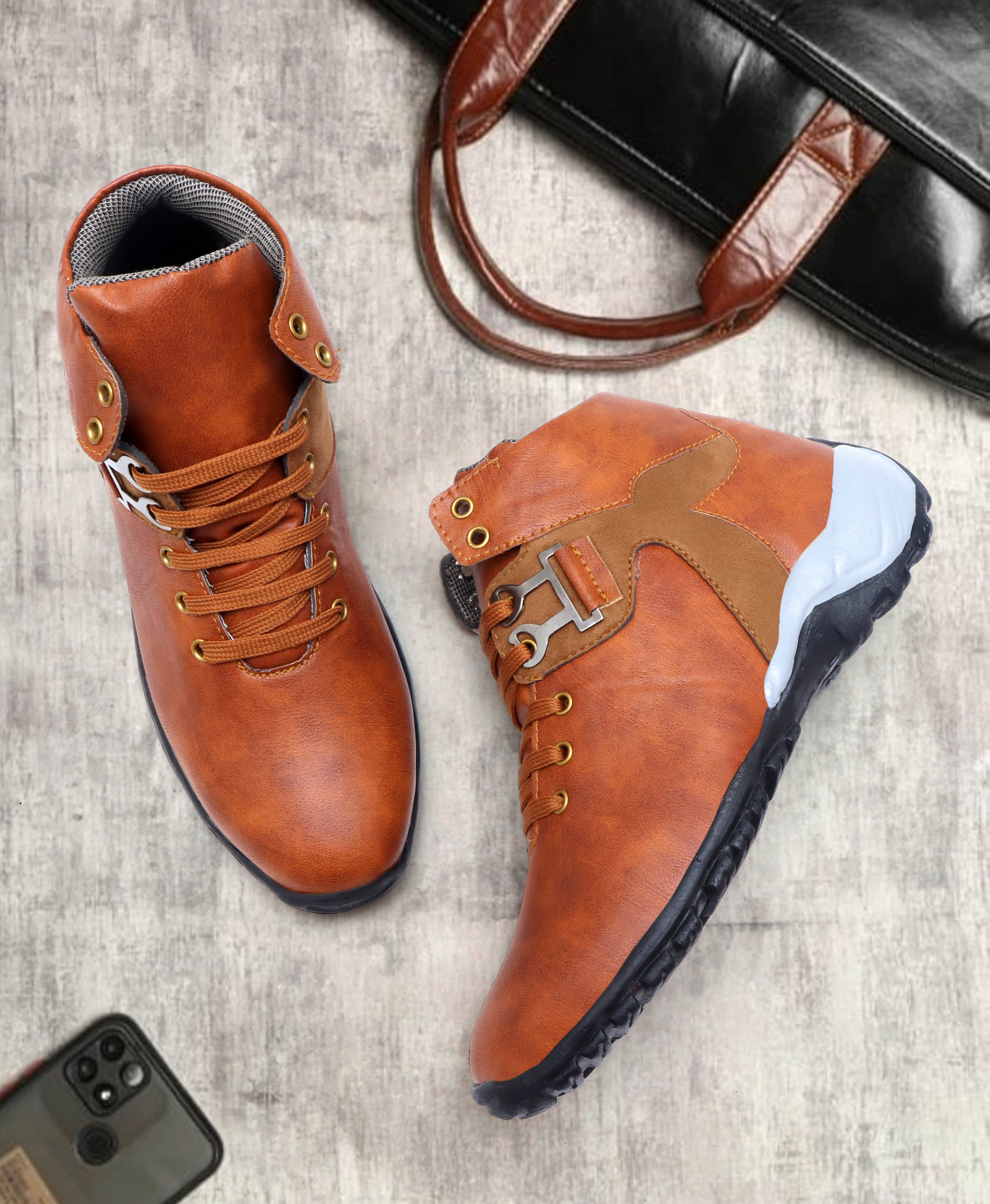 Groofer Tan Men's Casual Boots     			Groofer Tan Men's Casual Boots