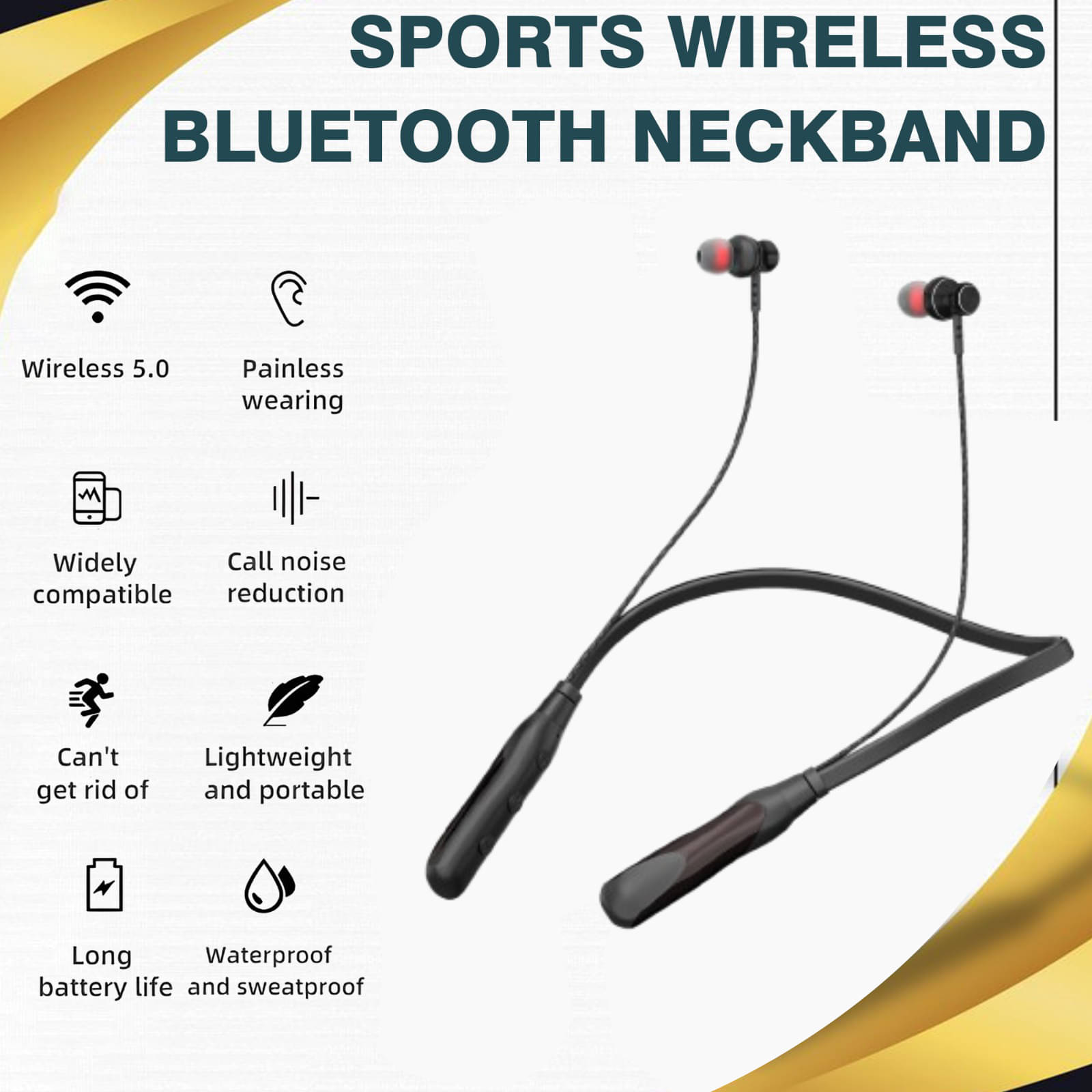     			HUG PUPPY In-the-ear Bluetooth Headset with Upto 20h Talktime True Wireless - Black