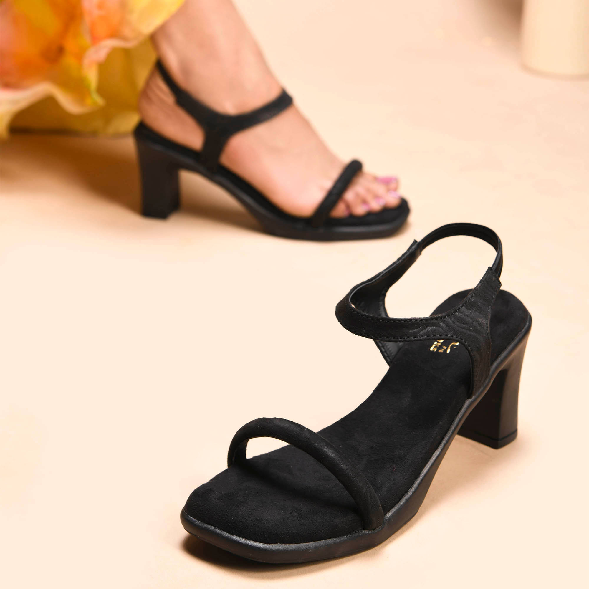     			JM Looks Black Women's Sandal Heels