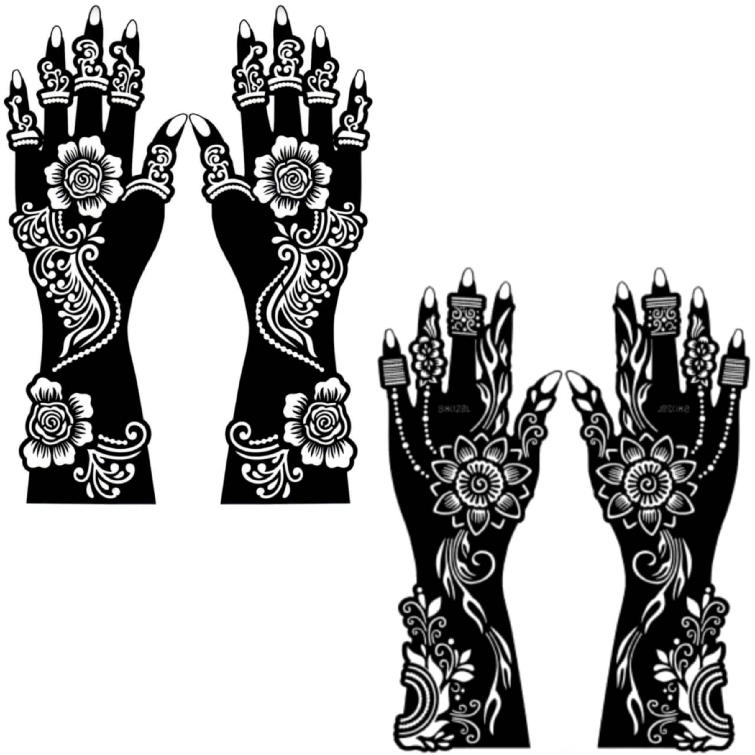 JMC Unique Mehndi Stencil for Bridal Henna Tattoo Body Tattoo JMC Unique Mehndi Stencil for Bridal Henna Tattoo Body Tattoo
