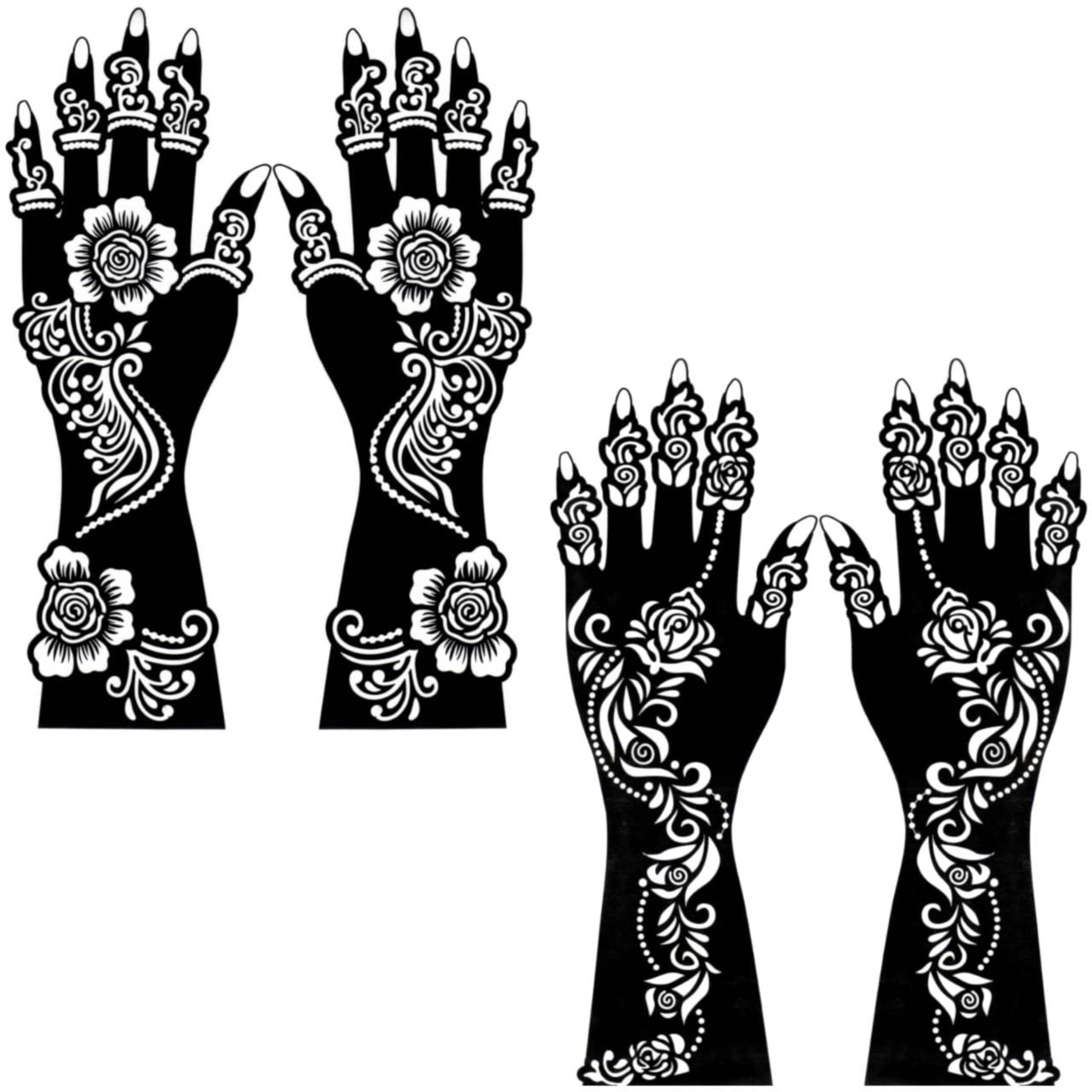 JMC Unique Mehndi Stencil for Bridal Henna Tattoo Body Tattoo JMC Unique Mehndi Stencil for Bridal Henna Tattoo Body Tattoo