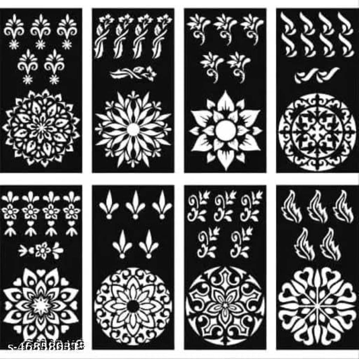     			JMC Unique Mehndi Stencil for Bridal Henna Tattoo Body Tattoo