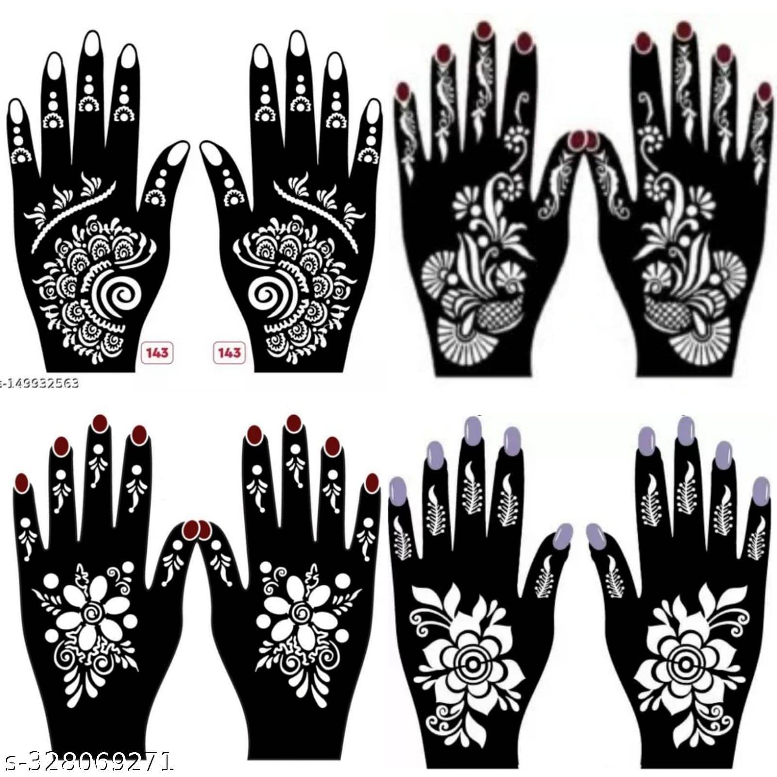 JMC Unique Mehndi Stencil for Bridal Henna Tattoo Body Tattoo JMC Unique Mehndi Stencil for Bridal Henna Tattoo Body Tattoo