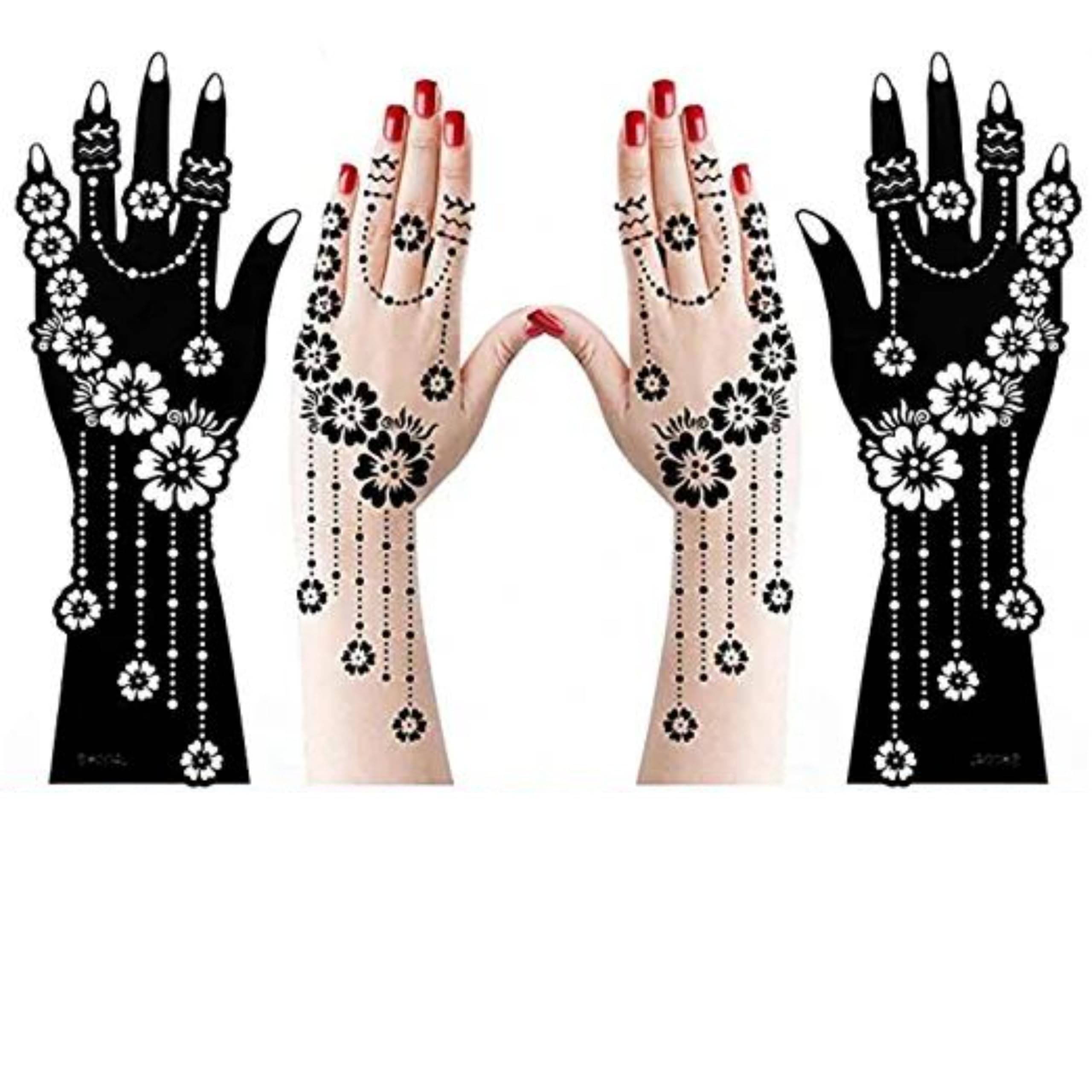 JMC Unique Mehndi Stencil for Bridal Henna Tattoo Body Tattoo JMC Unique Mehndi Stencil for Bridal Henna Tattoo Body Tattoo