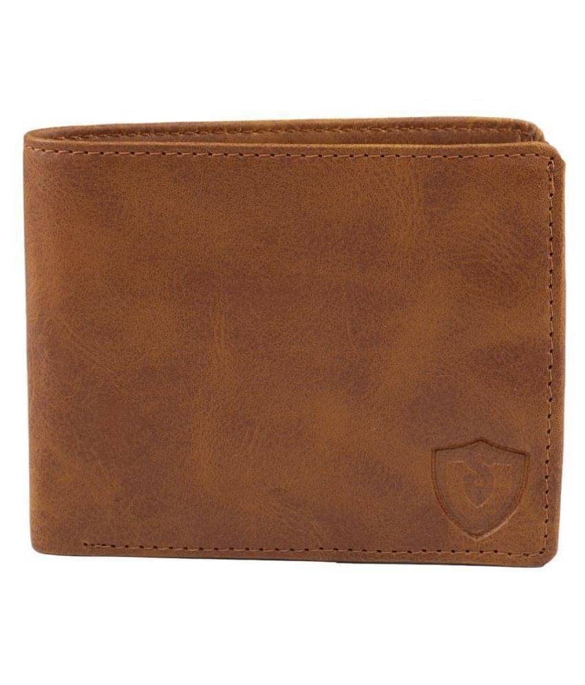     			Keviv Leather Solid Men's Two Fold Wallet With 5 Slots For Card ( Tan , Pack of 1 )