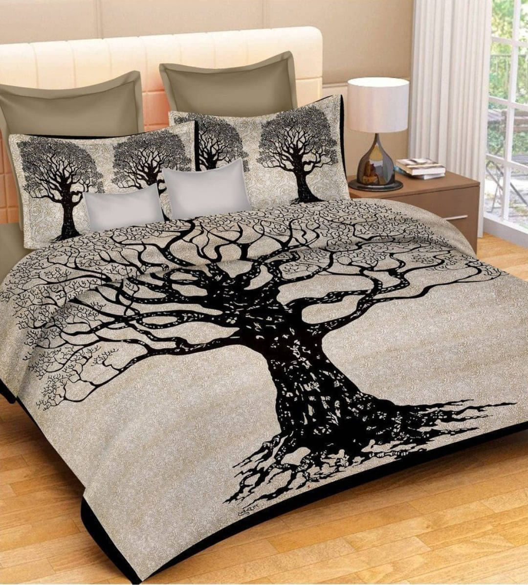 Navkaar Creation Cotton 1 Double Bedsheet with 2 Pillow Covers ( Multicolor ) Navkaar Creation Cotton 1 Double Bedsheet with 2 Pillow Covers ( Multicolor )