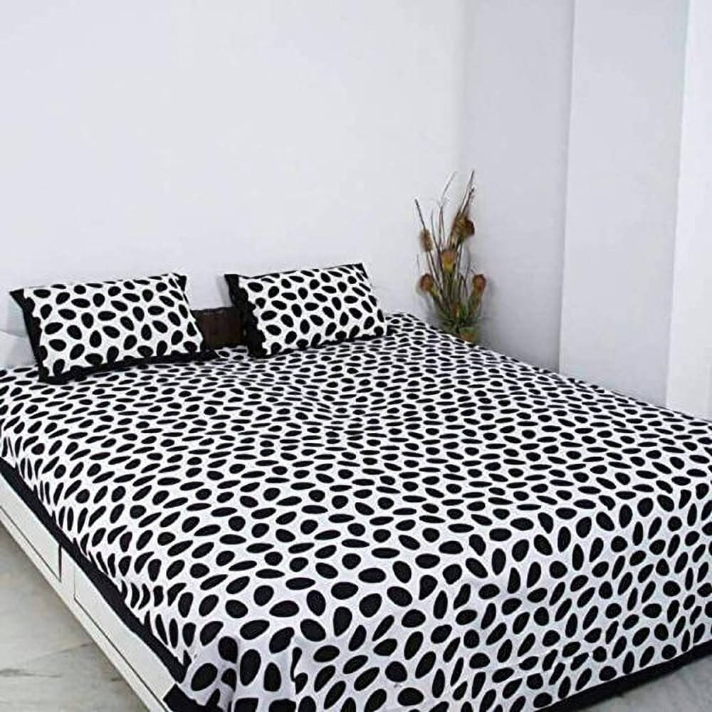     			Navkaar Creation Cotton 1 Double Bedsheet with 2 Pillow Covers ( Multicolor )