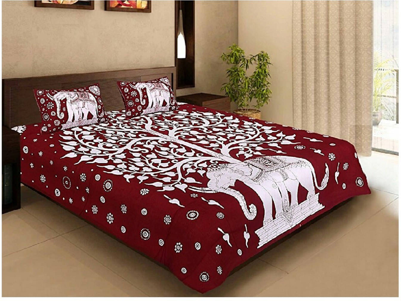 Navkaar Creation Cotton 1 Double Bedsheet with 2 Pillow Covers ( Multicolor ) Navkaar Creation Cotton 1 Double Bedsheet with 2 Pillow Covers ( Multicolor )