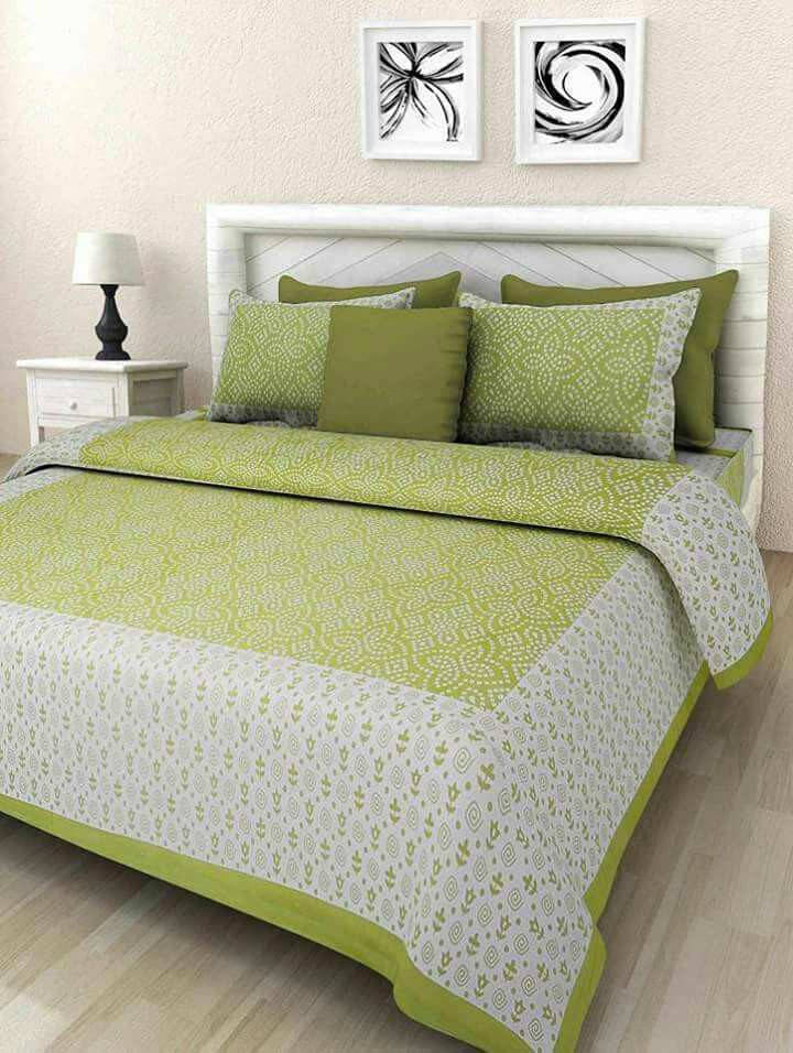 Navkaar Creation Cotton 1 Double Bedsheet with 2 Pillow Covers ( Multicolor ) Navkaar Creation Cotton 1 Double Bedsheet with 2 Pillow Covers ( Multicolor )