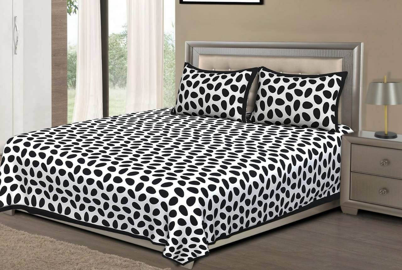 Navkaar Creation Cotton 1 Double Bedsheet with 2 Pillow Covers ( Multicolor ) Navkaar Creation Cotton 1 Double Bedsheet with 2 Pillow Covers ( Multicolor )