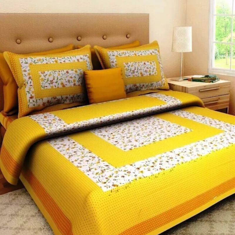 Navkaar Creation Cotton 1 Double Bedsheet with 2 Pillow Covers ( Red ) Navkaar Creation Cotton 1 Double Bedsheet with 2 Pillow Covers ( Red )