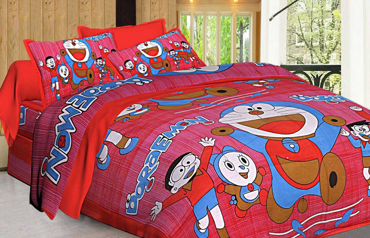 Navkaar Creation Cotton 1 Double Bedsheet with 2 Pillow Covers ( Multicolor ) Navkaar Creation Cotton 1 Double Bedsheet with 2 Pillow Covers ( Multicolor )