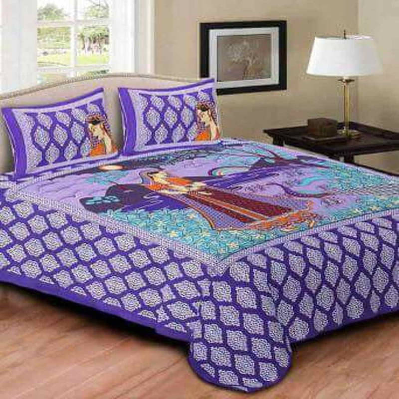 Navkaar Creation Cotton 1 Double Bedsheet with 2 Pillow Covers ( Pink ) Navkaar Creation Cotton 1 Double Bedsheet with 2 Pillow Covers ( Pink )