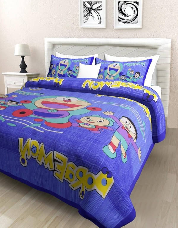 Navkaar Creation Cotton 1 Double Bedsheet with 2 Pillow Covers ( Blue ) Navkaar Creation Cotton 1 Double Bedsheet with 2 Pillow Covers ( Blue )