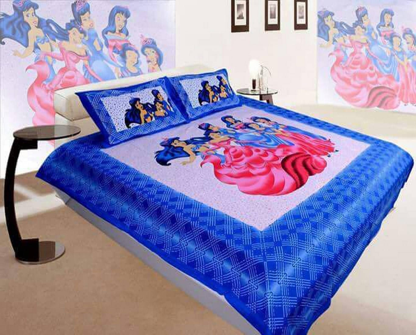 Navkaar Creation Cotton 1 Double Bedsheet with 2 Pillow Covers ( Multicolor ) Navkaar Creation Cotton 1 Double Bedsheet with 2 Pillow Covers ( Multicolor )