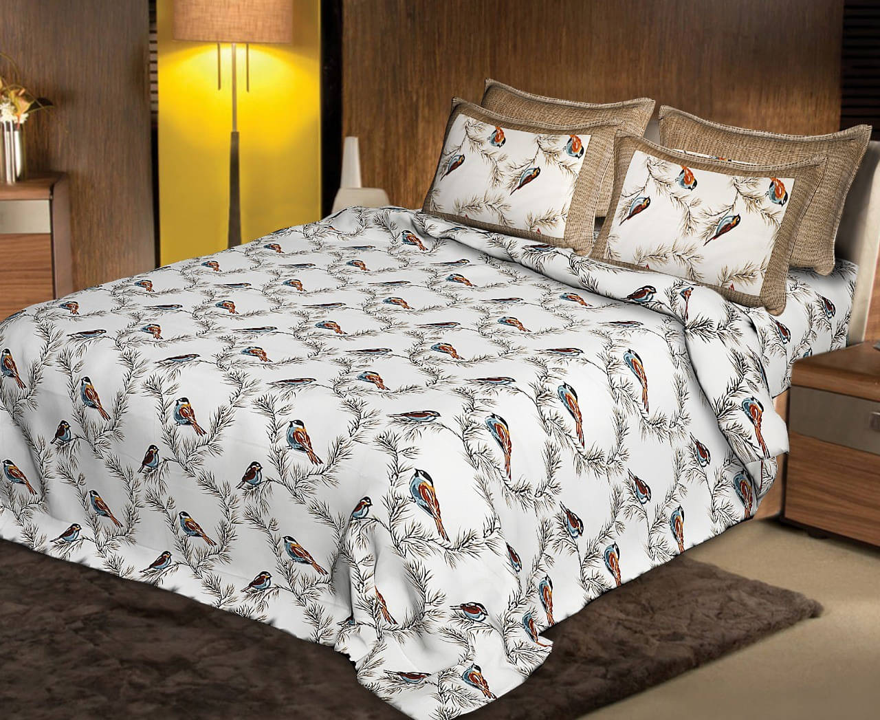 Navkaar Creation Cotton 1 Double Bedsheet with 2 Pillow Covers ( Brown ) Navkaar Creation Cotton 1 Double Bedsheet with 2 Pillow Covers ( Brown )