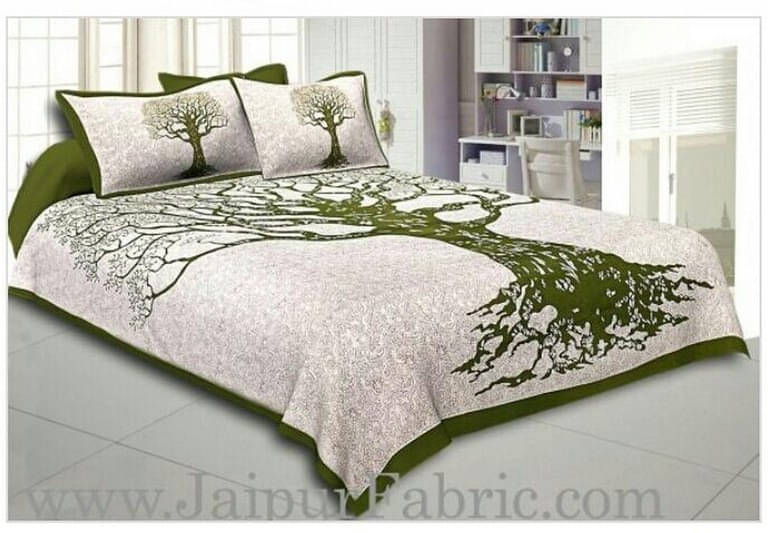     			Navkaar Creation Cotton 1 Double Bedsheet with 2 Pillow Covers ( Multicolor )