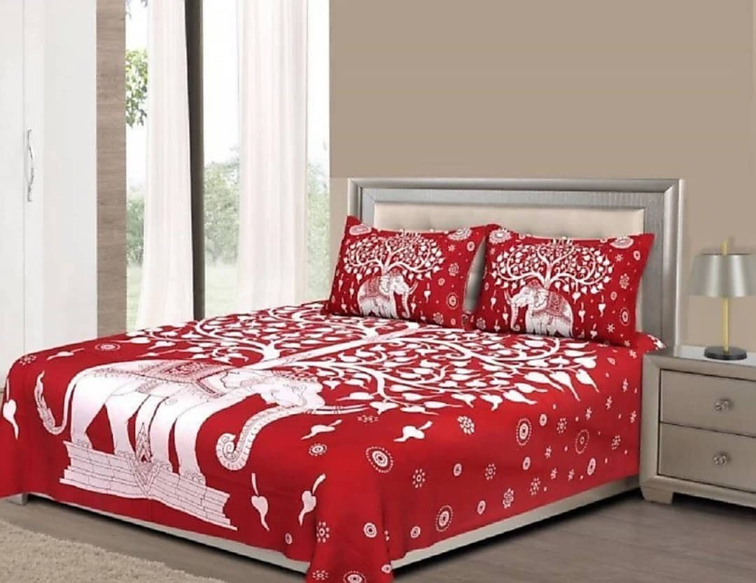 Navkaar Creation Cotton 1 Double Bedsheet with 2 Pillow Covers ( Multicolor ) Navkaar Creation Cotton 1 Double Bedsheet with 2 Pillow Covers ( Multicolor )