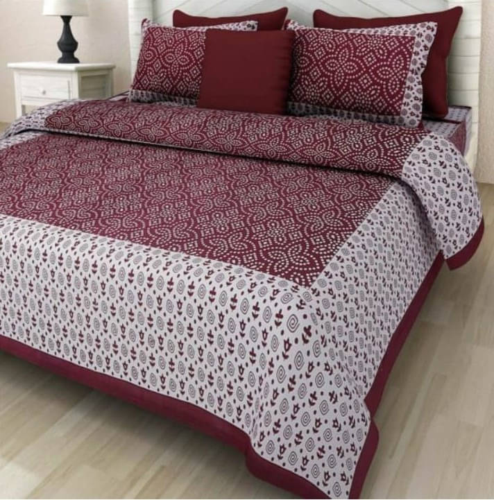 Navkaar Creation Cotton 1 Double Bedsheet with 2 Pillow Covers ( White ) Navkaar Creation Cotton 1 Double Bedsheet with 2 Pillow Covers ( White )