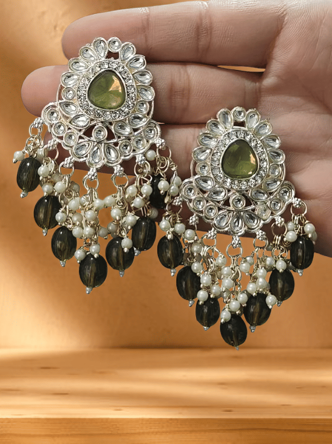     			Opus Gems Olive Chandelier Earrings ( Pack of 1 )
