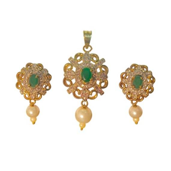 RinGold Green Pendant set ( Pack of 1 ) RinGold Green Pendant set ( Pack of 1 )