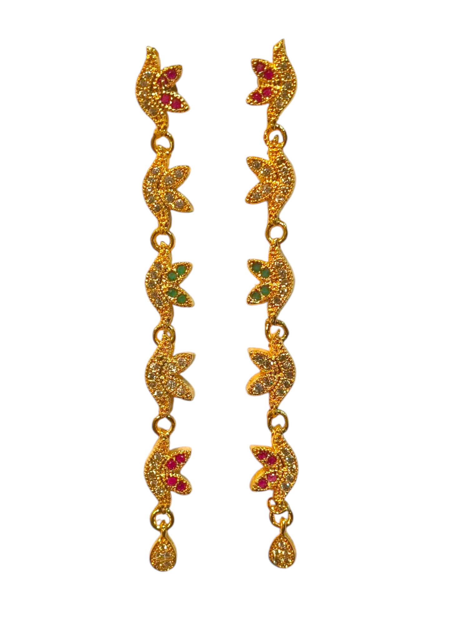     			RinGold Multi Color Huggies Earrings ( Pack of 1 )